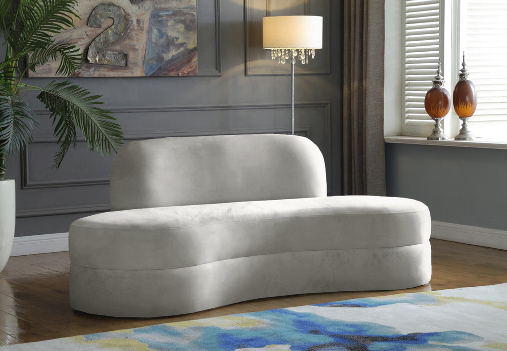 Mitzy Cream Velvet Sofa - Royal Furniture & Gifts (MI) - Multi Location