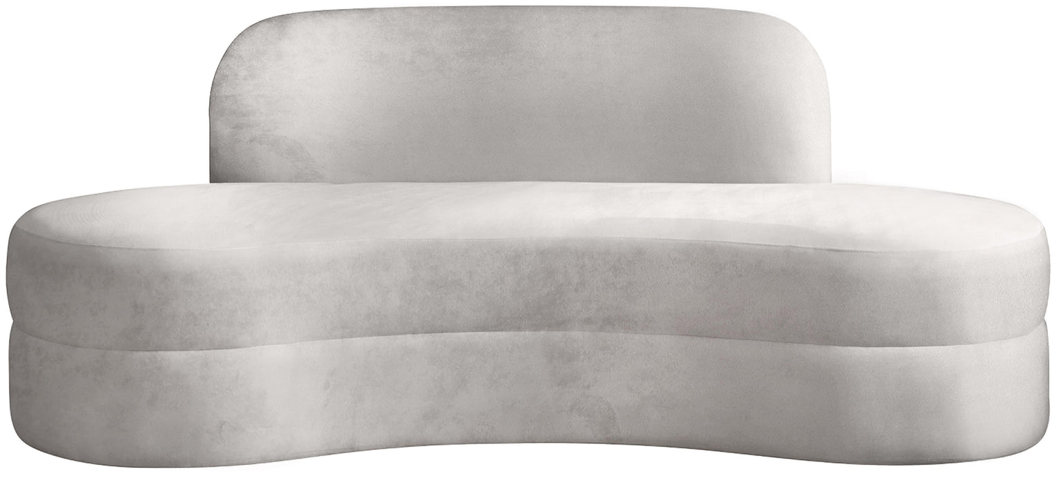 Mitzy Cream Velvet Sofa - Royal Furniture & Gifts (MI) - Multi Location