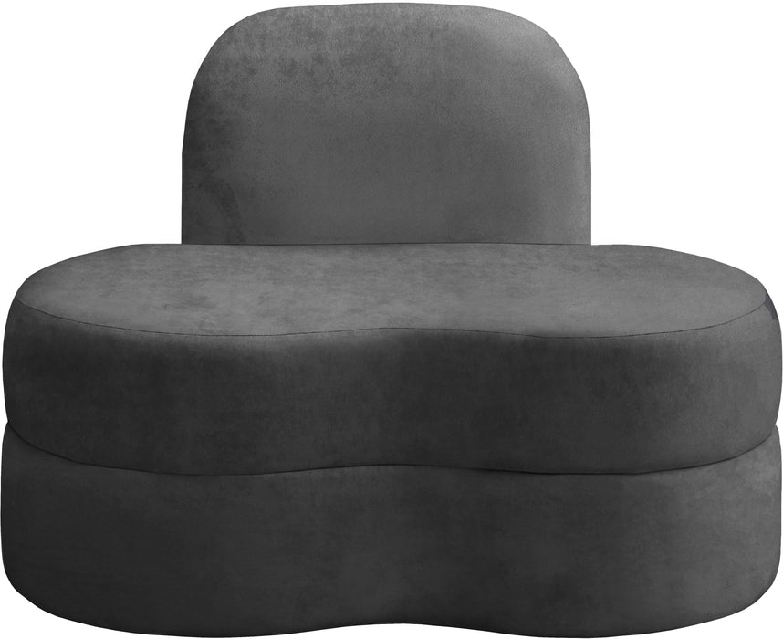 Mitzy Grey Velvet Chair - Royal Furniture & Gifts (MI) - Multi Location