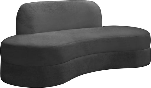 Mitzy Grey Velvet Sofa - Royal Furniture & Gifts (MI) - Multi Location