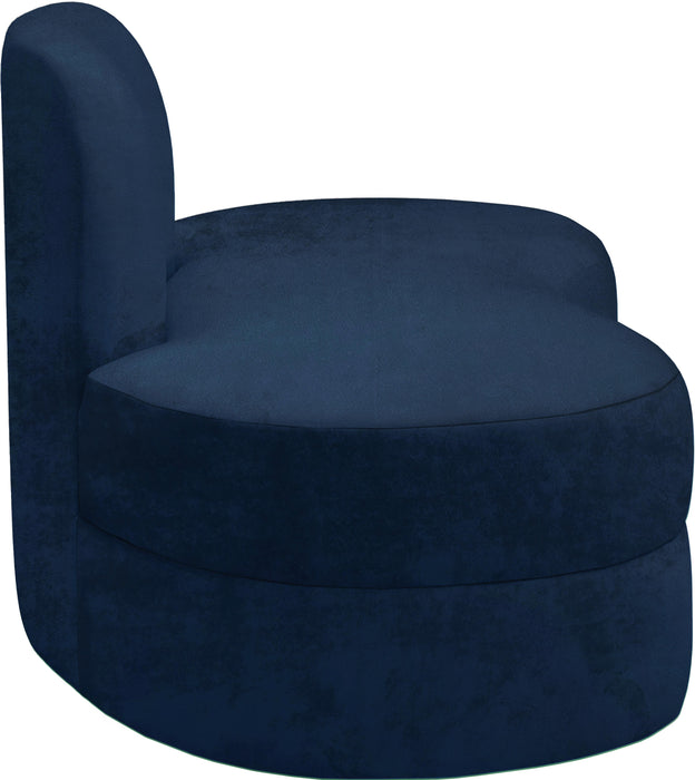Mitzy Navy Velvet Loveseat - Royal Furniture & Gifts (MI) - Multi Location