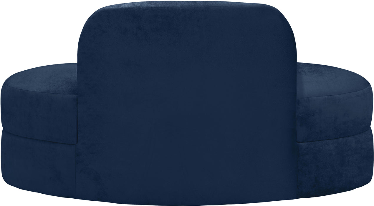 Mitzy Navy Velvet Loveseat - Royal Furniture & Gifts (MI) - Multi Location