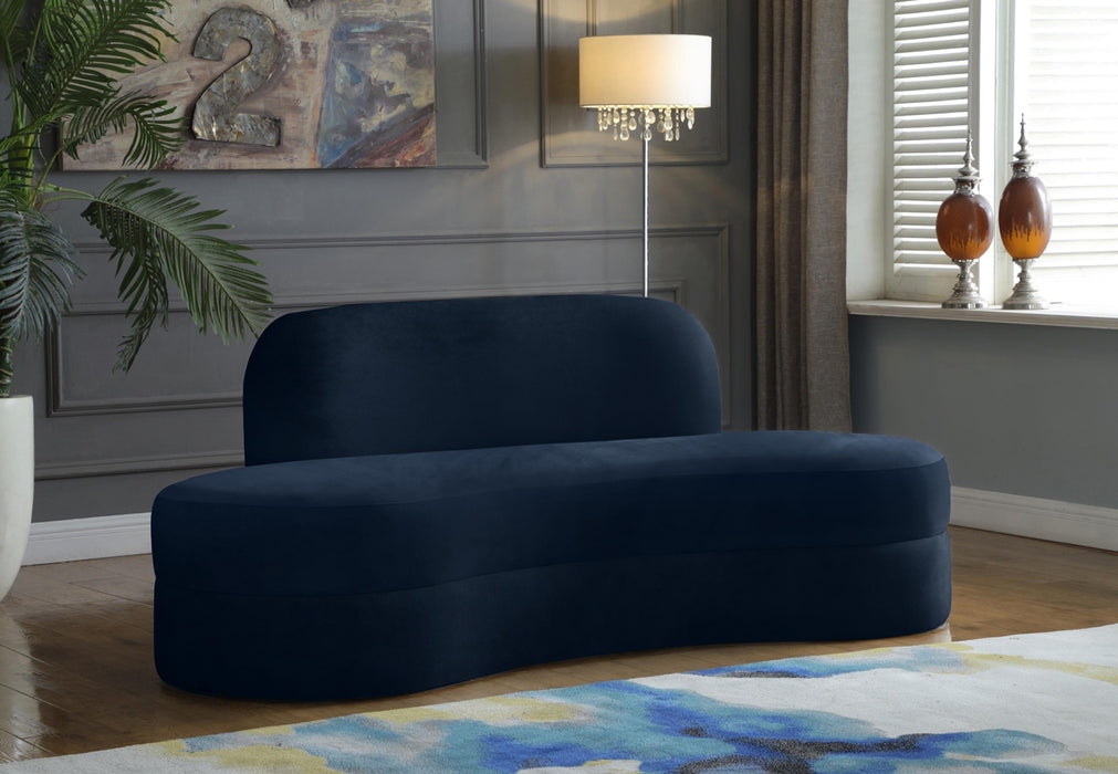 Mitzy Navy Velvet Sofa - Royal Furniture & Gifts (MI) - Multi Location