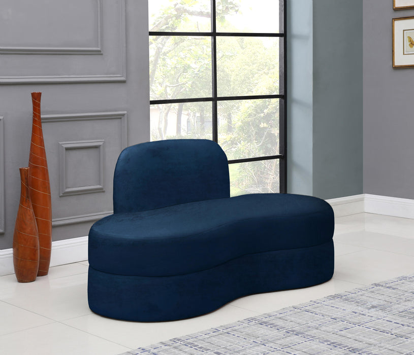 Mitzy Navy Velvet Loveseat - Royal Furniture & Gifts (MI) - Multi Location
