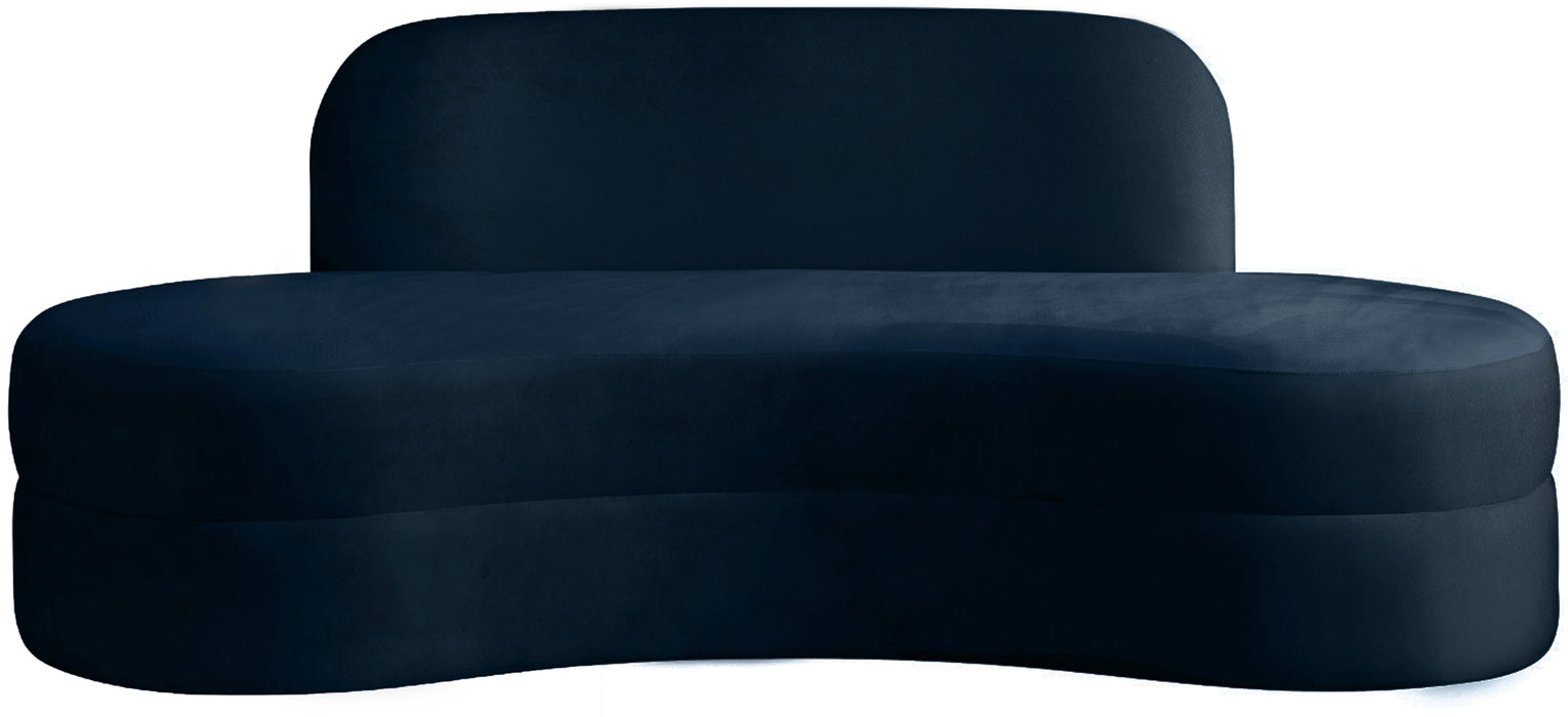 Mitzy Navy Velvet Sofa - Royal Furniture & Gifts (MI) - Multi Location