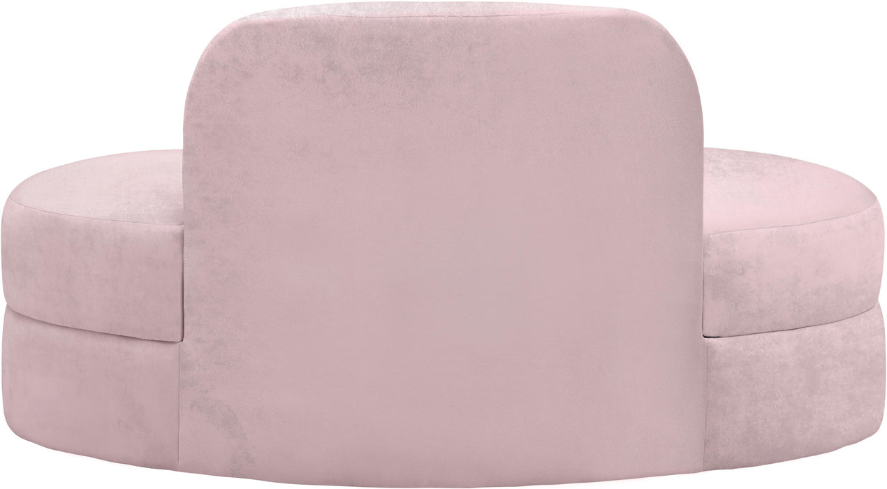 Mitzy Pink Velvet Loveseat - Royal Furniture & Gifts (MI) - Multi Location