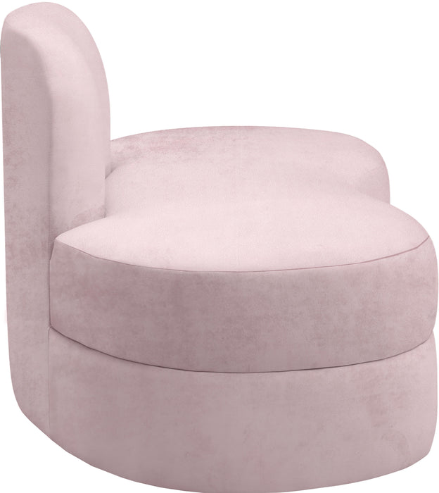 Mitzy Pink Velvet Loveseat - Royal Furniture & Gifts (MI) - Multi Location