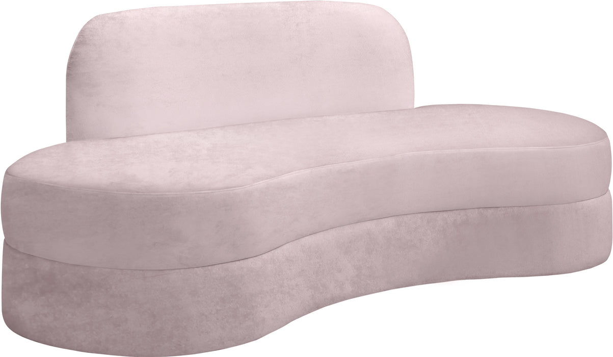 Mitzy Pink Velvet Sofa - Royal Furniture & Gifts (MI) - Multi Location