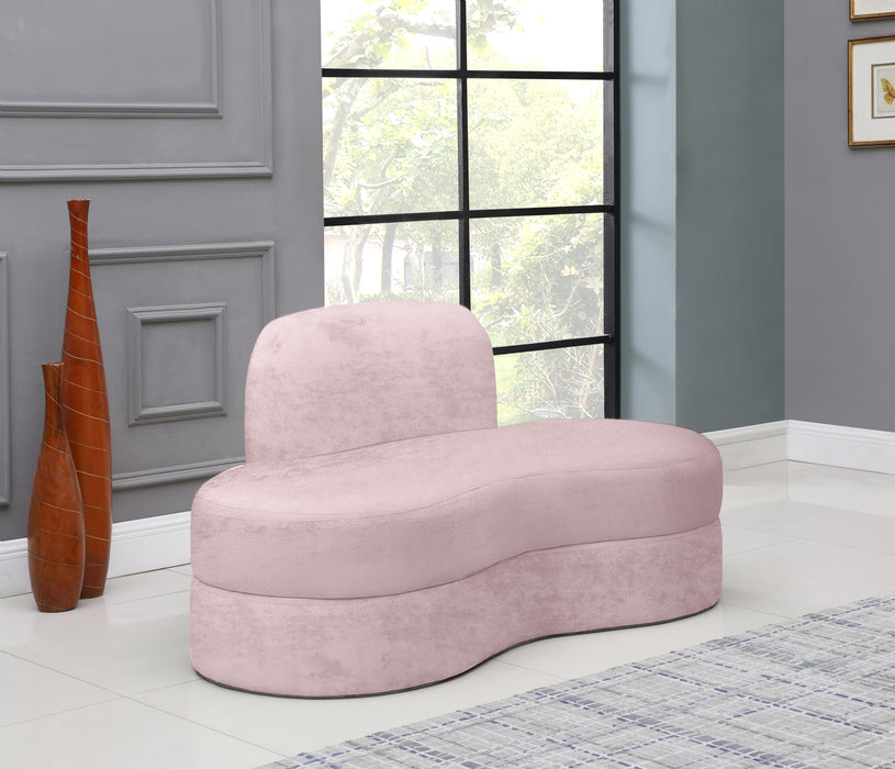 Mitzy Pink Velvet Loveseat - Royal Furniture & Gifts (MI) - Multi Location