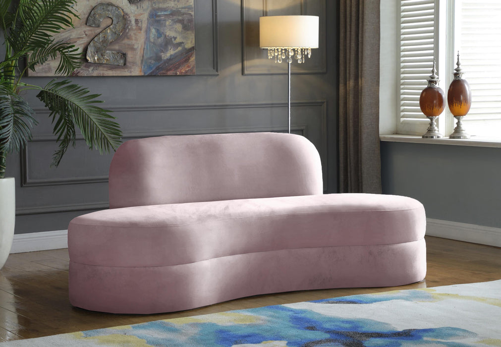 Mitzy Pink Velvet Sofa - Royal Furniture & Gifts (MI) - Multi Location