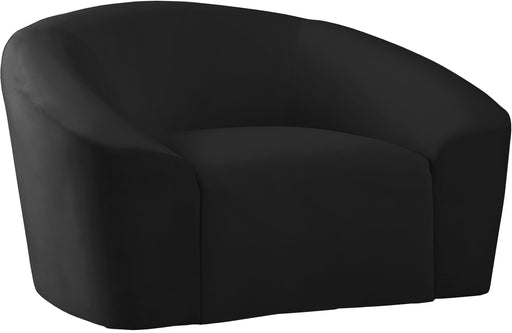 Riley Black Velvet Chair - Royal Furniture & Gifts (MI) - Multi Location
