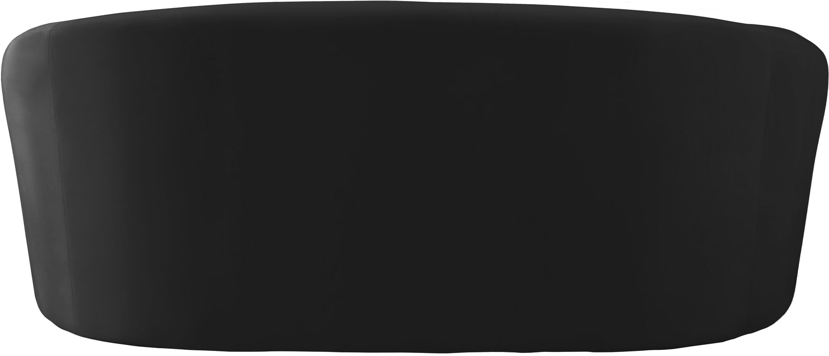 Riley Black Velvet Loveseat - Royal Furniture & Gifts (MI) - Multi Location