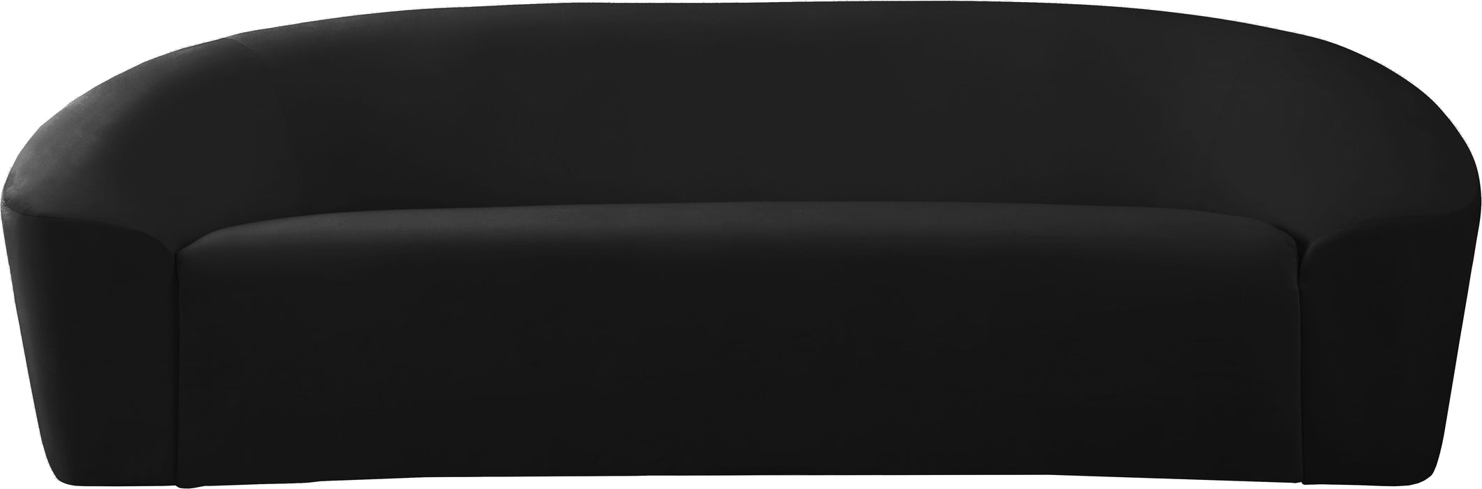 Riley Black Velvet Sofa - Royal Furniture & Gifts (MI) - Multi Location