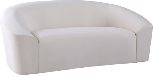 Riley Cream Velvet Loveseat - Royal Furniture & Gifts (MI) - Multi Location