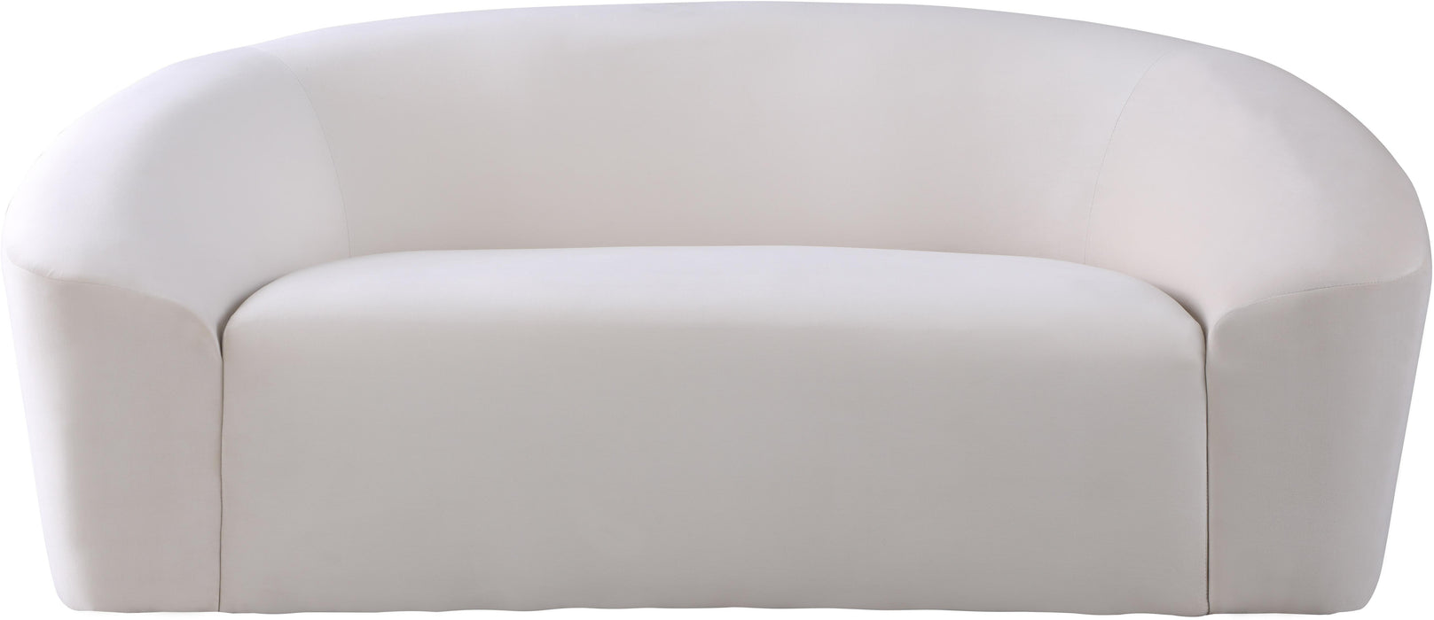 Riley Cream Velvet Loveseat - Royal Furniture & Gifts (MI) - Multi Location