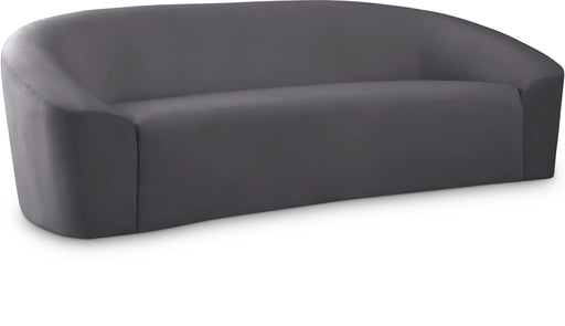 Riley Grey Velvet Sofa - Royal Furniture & Gifts (MI) - Multi Location