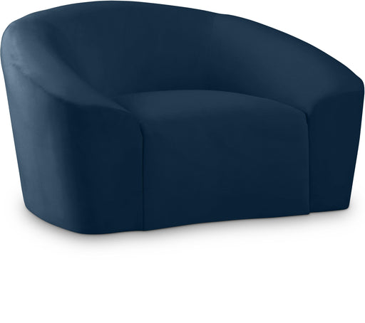Riley Navy Velvet Chair - Royal Furniture & Gifts (MI) - Multi Location
