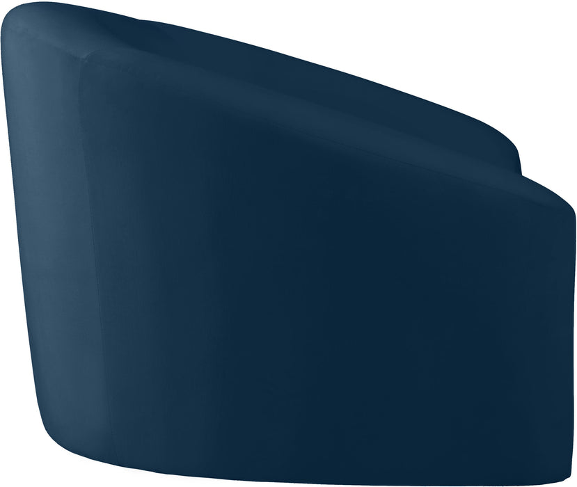 Riley Navy Velvet Chair - Royal Furniture & Gifts (MI) - Multi Location