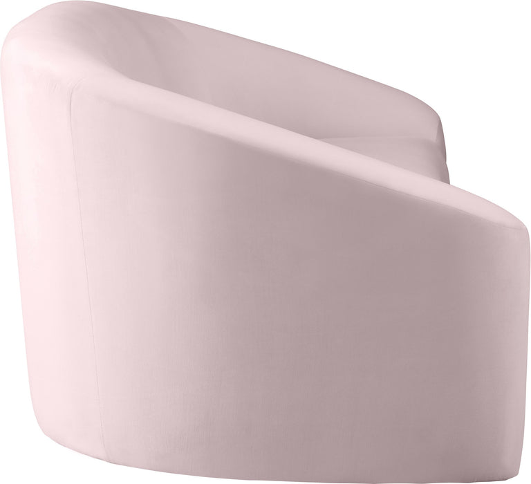 Riley Pink Velvet Loveseat - Royal Furniture & Gifts (MI) - Multi Location