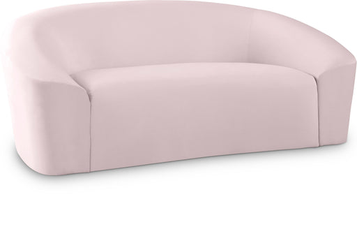 Riley Pink Velvet Loveseat - Royal Furniture & Gifts (MI) - Multi Location