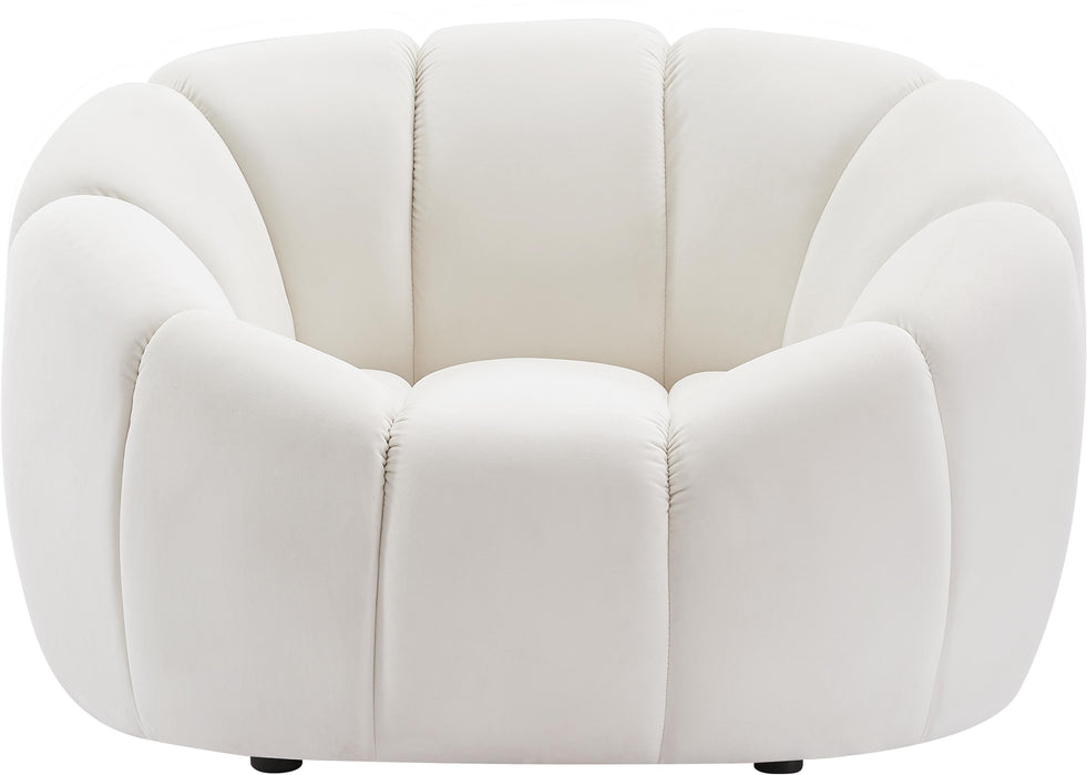 Elijah Cream Velvet Chair