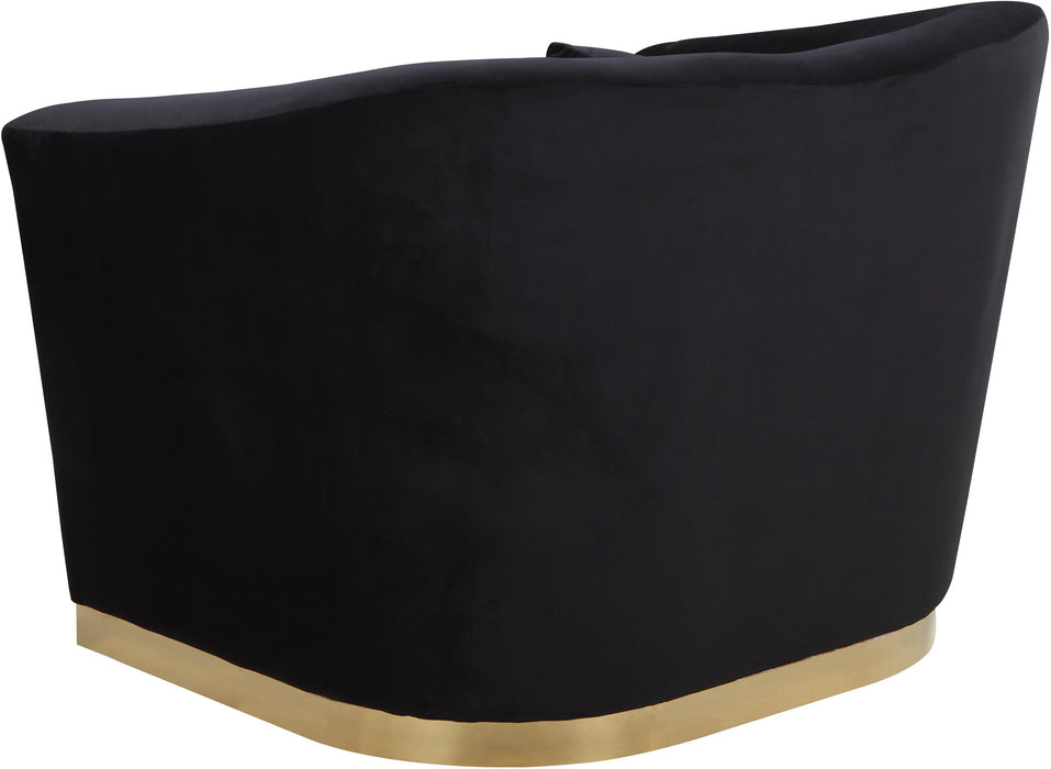 Arabella Black Velvet Chair - Royal Furniture & Gifts (MI) - Multi Location