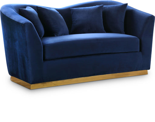 Arabella Navy Velvet Loveseat - Royal Furniture & Gifts (MI) - Multi Location
