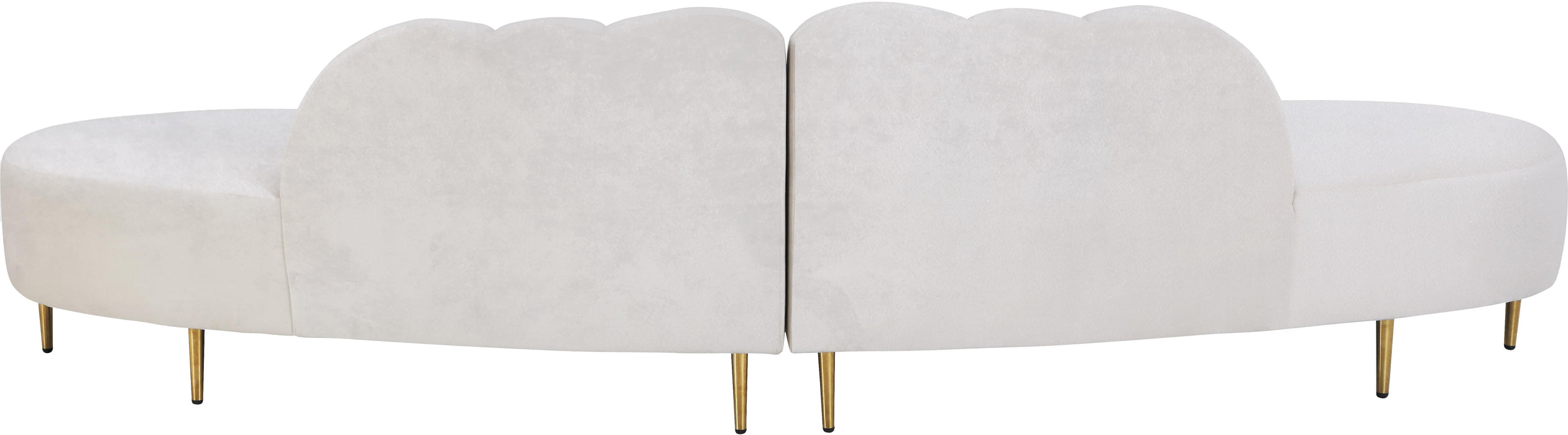Divine Cream Velvet 2pc. Sectional - Royal Furniture & Gifts (MI) - Multi Location