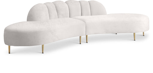 Divine Cream Velvet 2pc. Sectional - Royal Furniture & Gifts (MI) - Multi Location