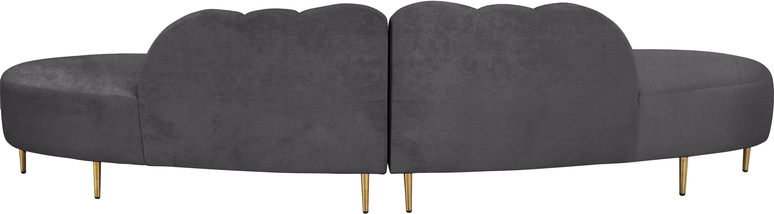 Divine Grey Velvet 2pc. Sectional - Royal Furniture & Gifts (MI) - Multi Location