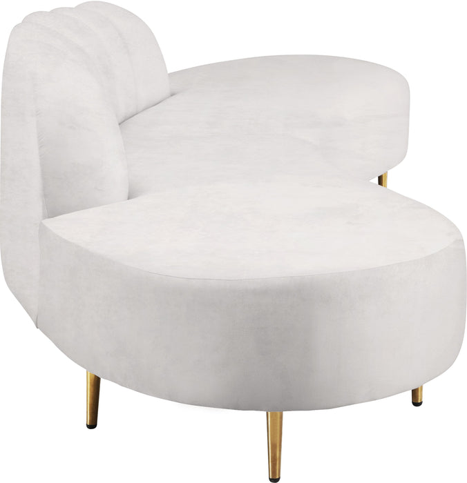 Divine Cream Velvet 2pc. Sectional - Royal Furniture & Gifts (MI) - Multi Location