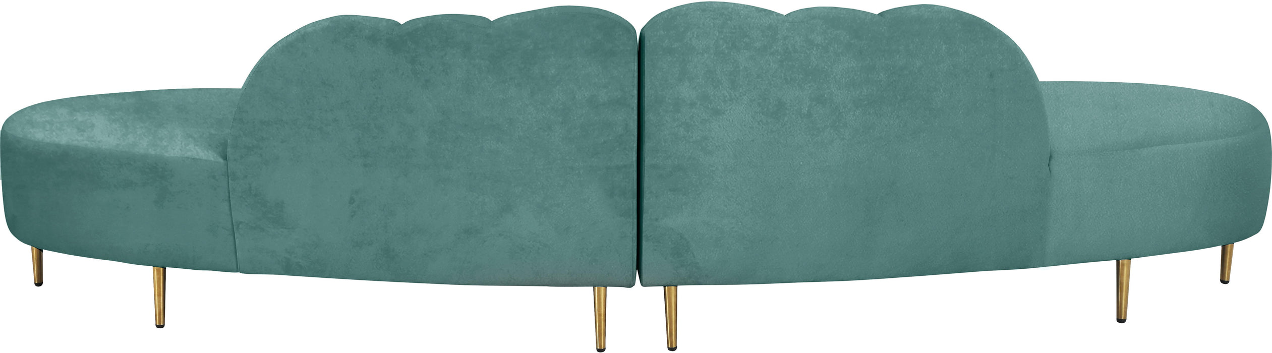 Divine Mint Velvet 2pc. Sectional - Royal Furniture & Gifts (MI) - Multi Location