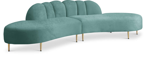 Divine Mint Velvet 2pc. Sectional - Royal Furniture & Gifts (MI) - Multi Location
