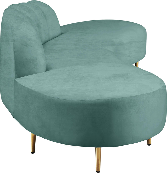 Divine Mint Velvet 2pc. Sectional - Royal Furniture & Gifts (MI) - Multi Location