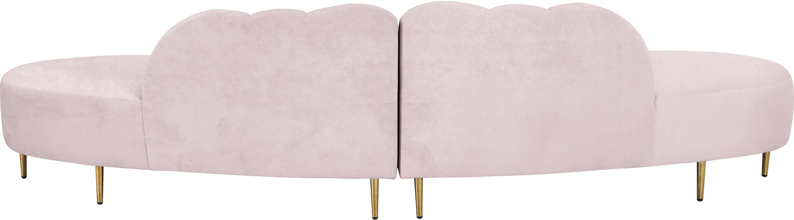Divine Pink Velvet 2pc. Sectional - Royal Furniture & Gifts (MI) - Multi Location