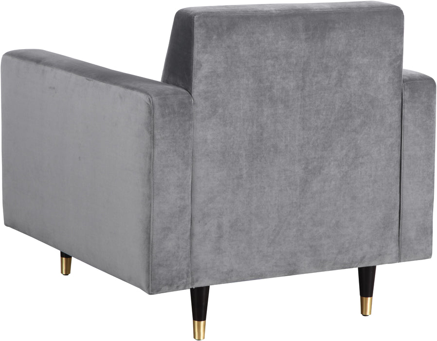 Lola Grey Velvet Chair - Royal Furniture & Gifts (MI) - Multi Location