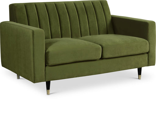 Lola Olive Velvet Loveseat - Royal Furniture & Gifts (MI) - Multi Location