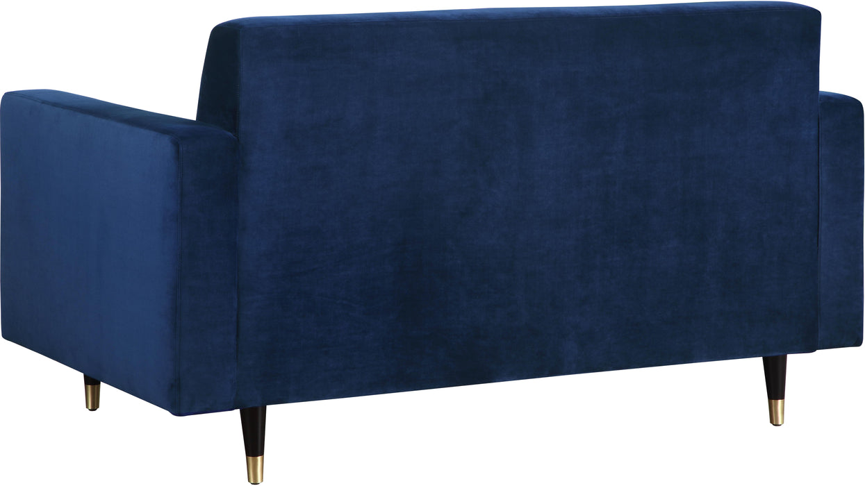 Lola Navy Velvet Loveseat - Royal Furniture & Gifts (MI) - Multi Location