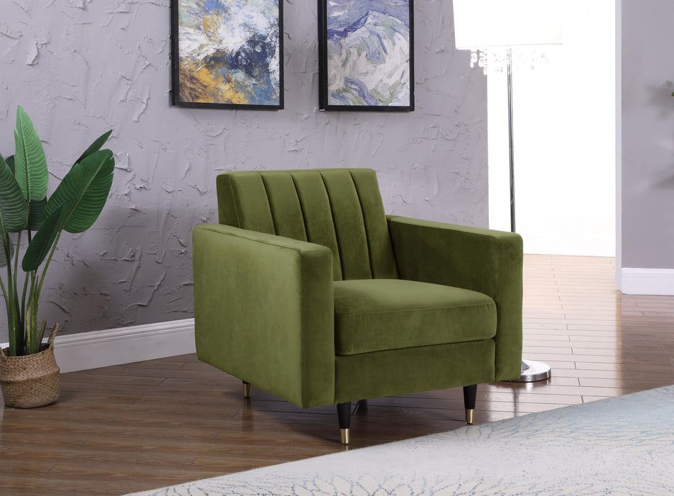 Lola Olive Velvet Chair - Royal Furniture & Gifts (MI) - Multi Location