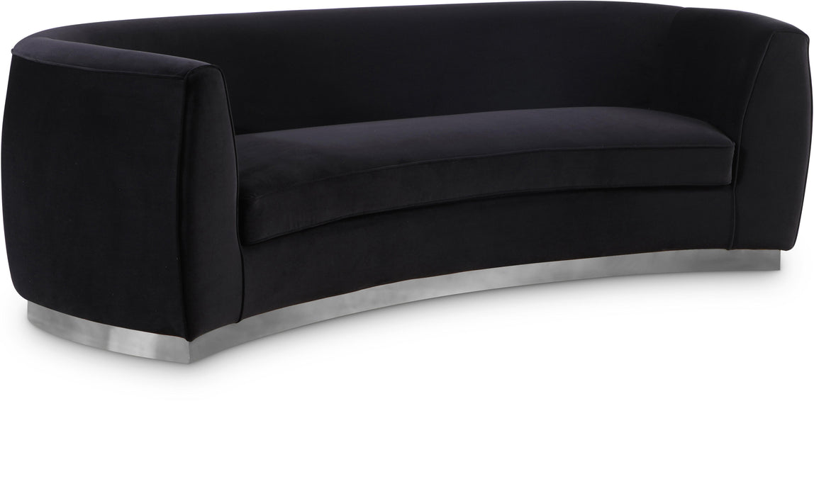 Julian Black Velvet Sofa - Royal Furniture & Gifts (MI) - Multi Location