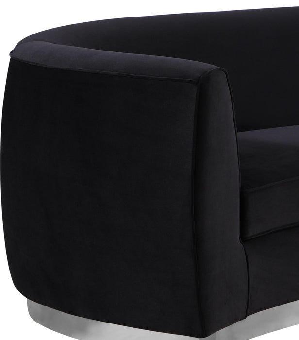 Julian Black Velvet Sofa - Royal Furniture & Gifts (MI) - Multi Location