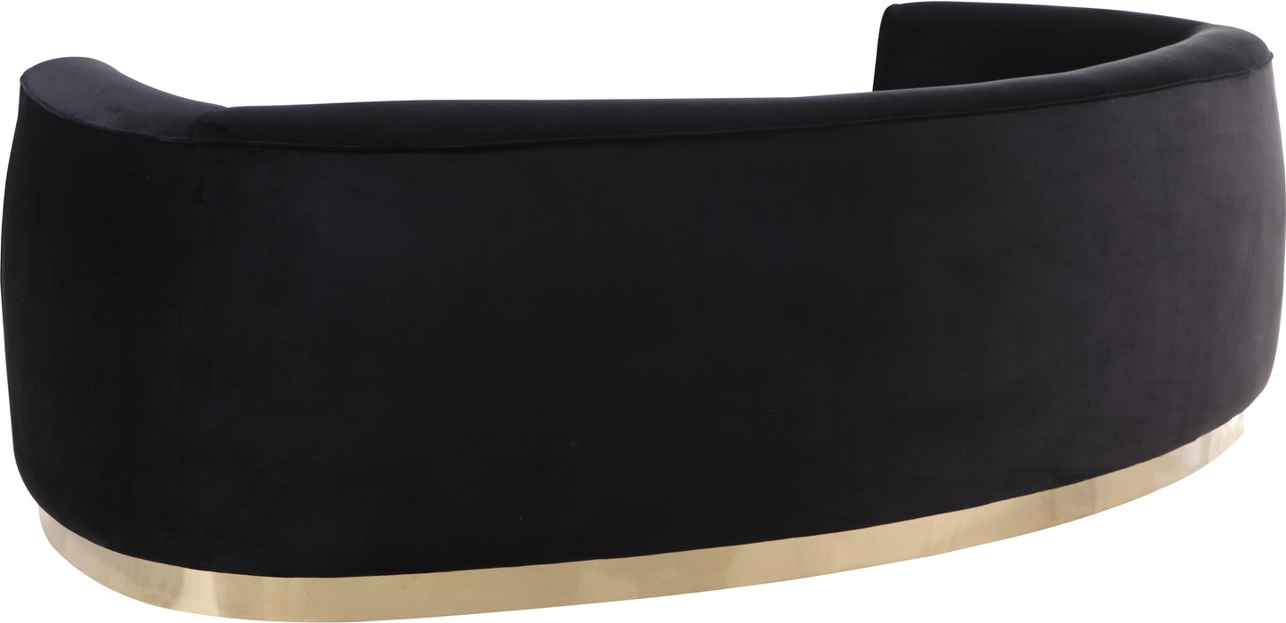Julian Black Velvet Sofa - Royal Furniture & Gifts (MI) - Multi Location
