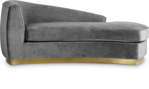 Julian Grey Velvet Chaise - Royal Furniture & Gifts (MI) - Multi Location