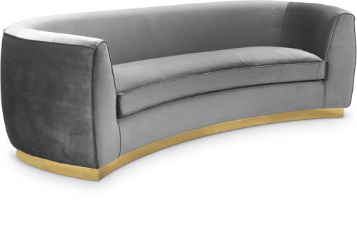 Julian Grey Velvet Sofa - Royal Furniture & Gifts (MI) - Multi Location