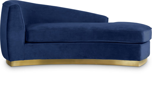 Julian Navy Velvet Chaise - Royal Furniture & Gifts (MI) - Multi Location
