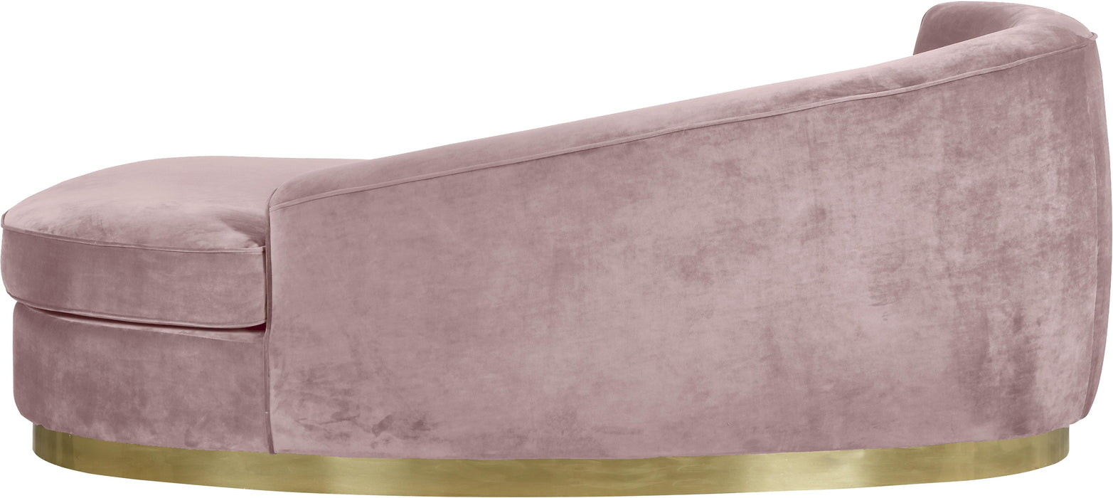 Julian Pink Velvet Chaise - Royal Furniture & Gifts (MI) - Multi Location