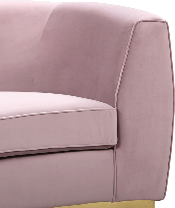 Julian Pink Velvet Loveseat - Royal Furniture & Gifts (MI) - Multi Location