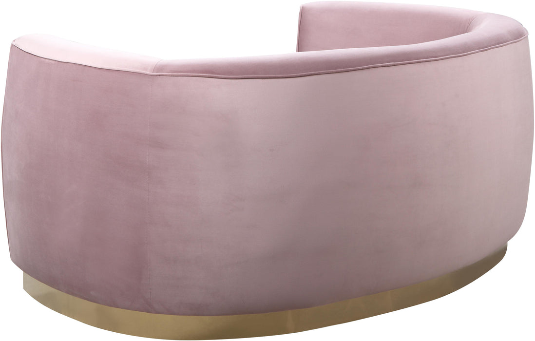 Julian Pink Velvet Loveseat - Royal Furniture & Gifts (MI) - Multi Location