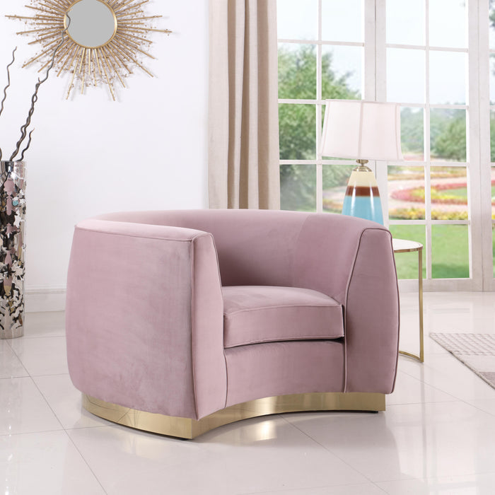 Julian Pink Velvet Chair - Royal Furniture & Gifts (MI) - Multi Location