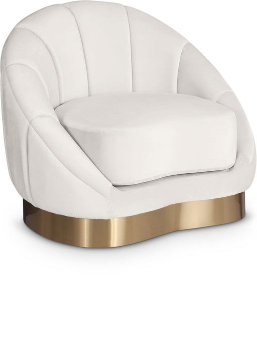 Shelly Cream Velvet Chair - Royal Furniture & Gifts (MI) - Multi Location